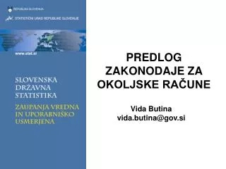 predlog zakonodaje za okoljske ra une