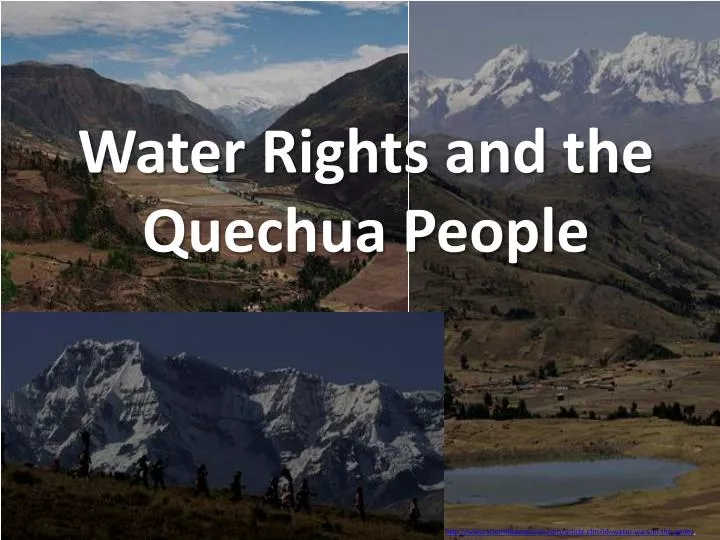 water rights and the quechua people