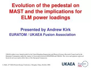 Evolution of the pedestal on MAST and the implications for ELM power loadings