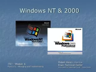 Windows NT &amp; 2000