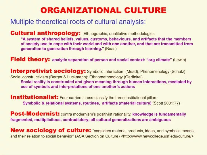 organizational culture