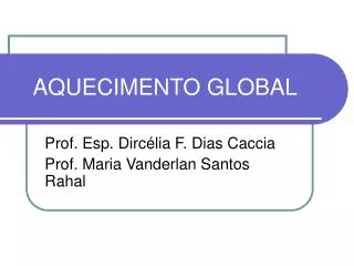 aquecimento global