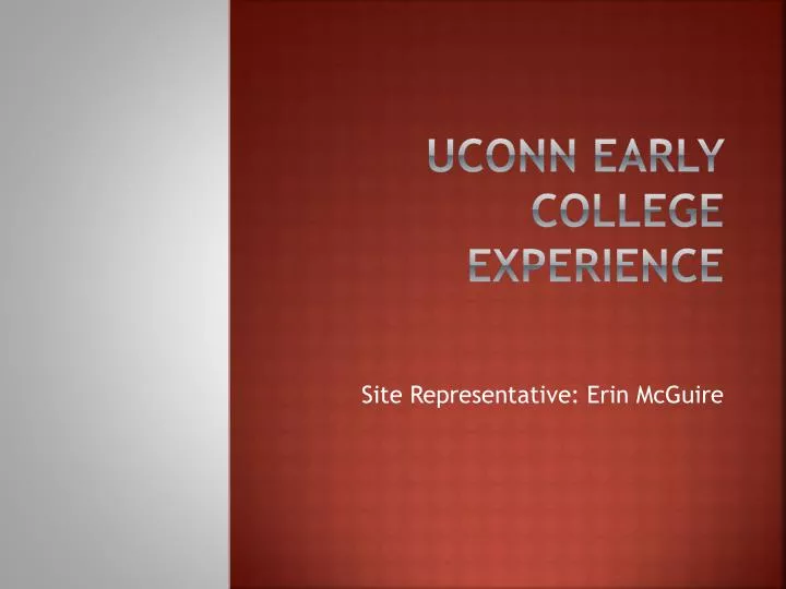 uconn early college experience