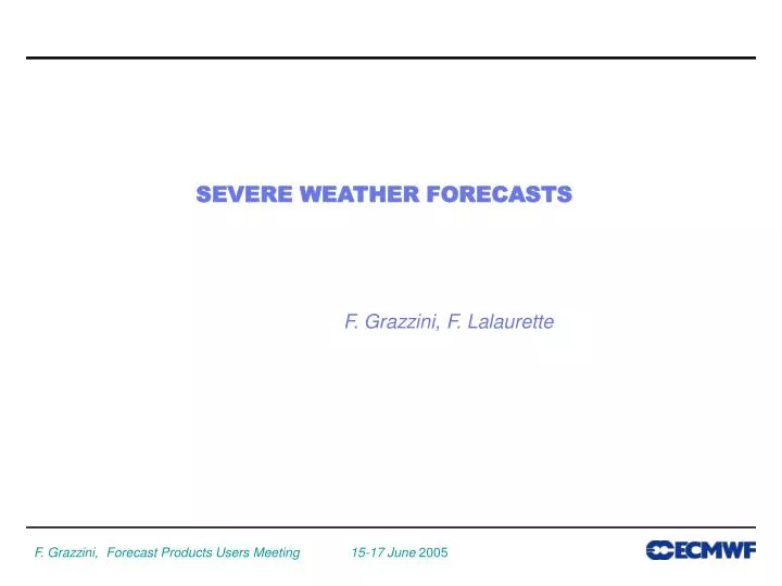 severe weather forecasts