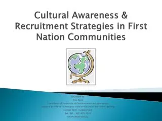 Cultural Awareness &amp; Recruitment Strategies in First Nation Communities