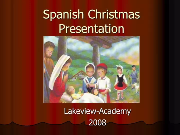 spanish christmas presentation