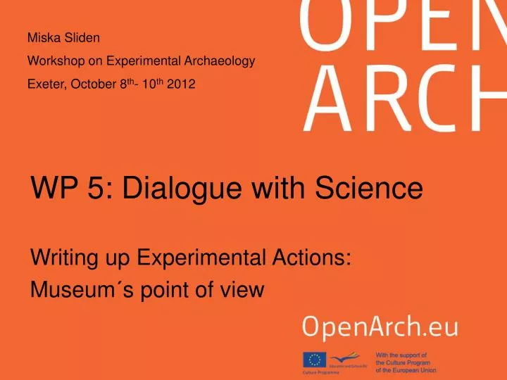 wp 5 dialogue with science