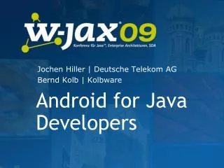 Android for Java Developers