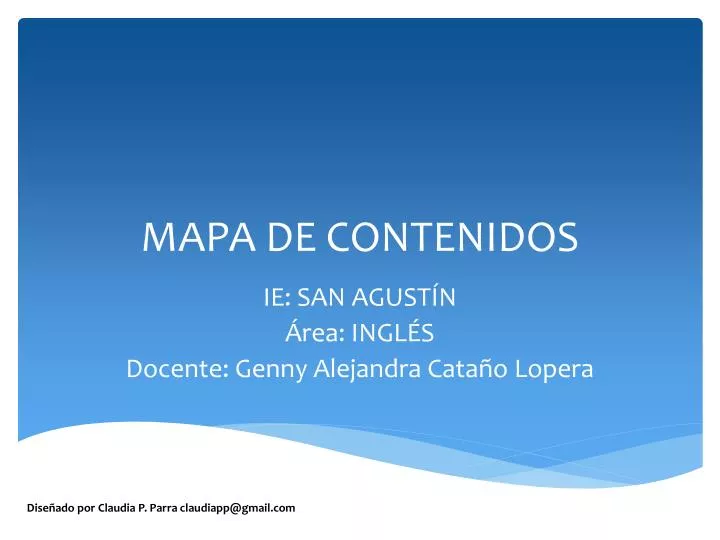 mapa de contenidos