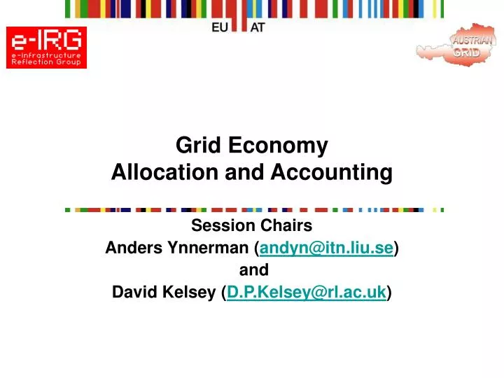 grid economy allocation and accounting