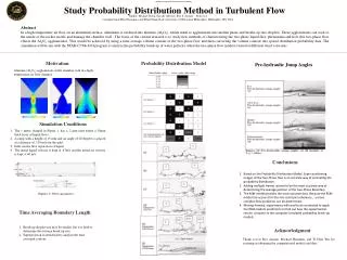 Study Probability Distribution Method in Turbulent Flow