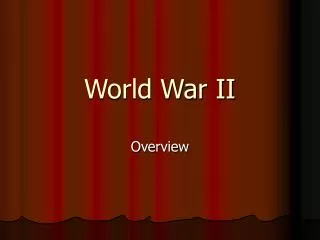 World War II