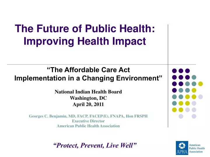 the future of public health improving health impact