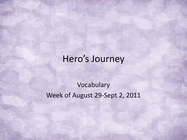 hero s journey