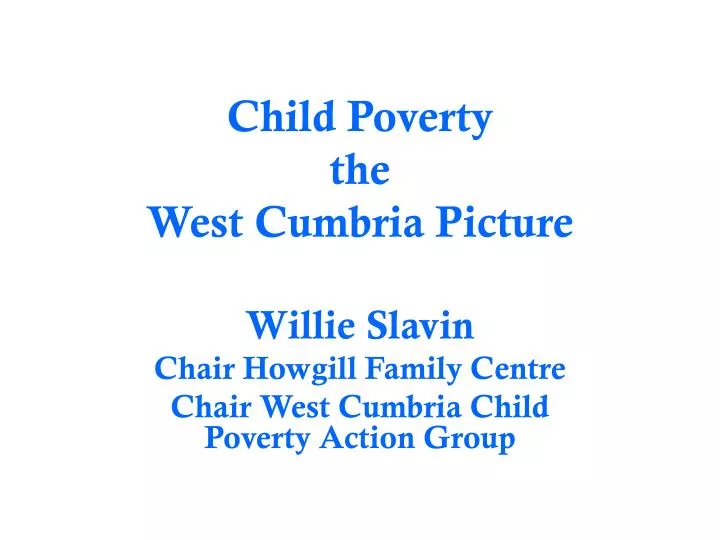 child poverty the west cumbria picture
