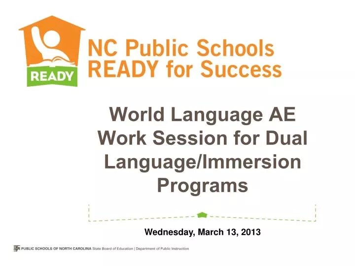 world language ae work session for dual language immersion programs