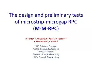 The design and preliminary tests of microstrip-microgap RPC ( M-M-RPC )