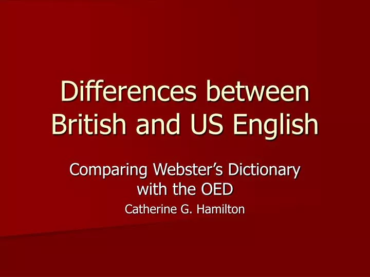 differences between british and us english