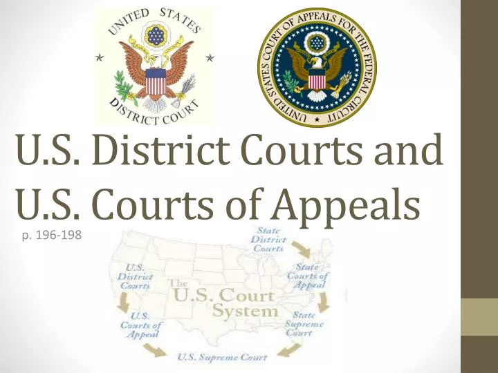 u s district courts and u s courts of appeals