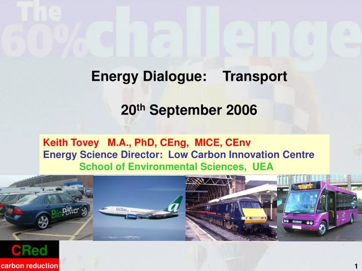 energy dialogue transport 20 th september 2006