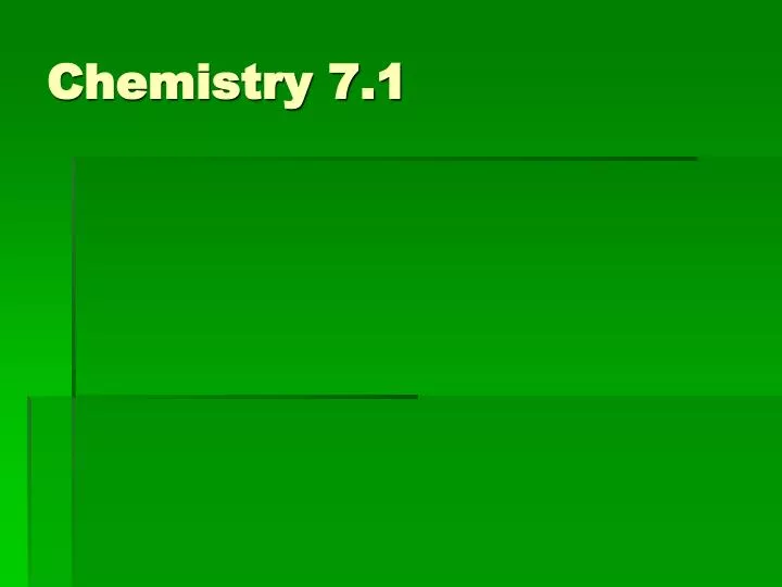 chemistry 7 1