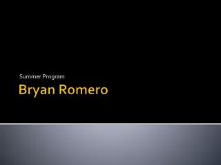 Bryan Romero