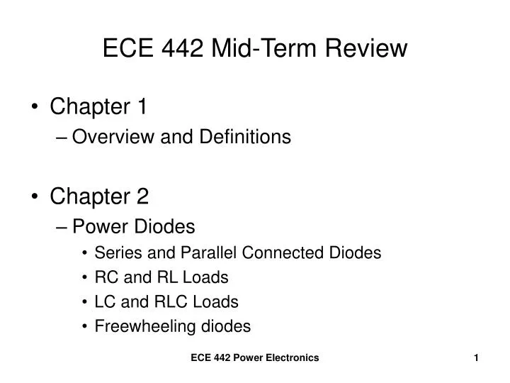 ece 442 mid term review