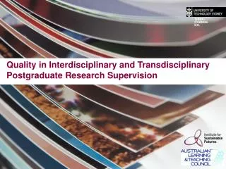 Quality in Interdisciplinary and Transdisciplinary Postgraduate Research Supervision