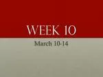 Week 10 - slide 1