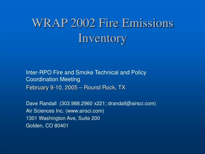 wrap 2002 fire emissions inventory