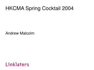 HKCMA Spring Cocktail 2004