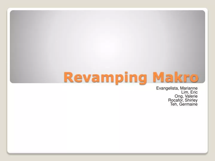 revamping makro