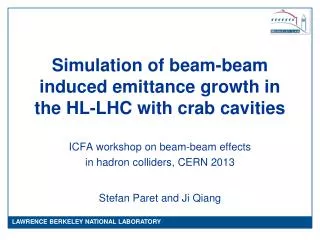 Simulation of beam-beam induced emittance growth in the HL-LHC with crab cavities