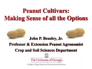 Peanut Cultivars: Making Sense of all the Options