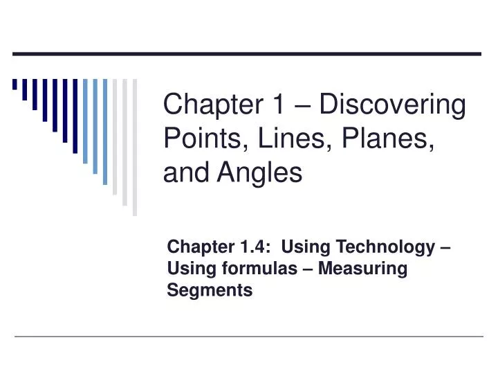 chapter 1 discovering points lines planes and angles