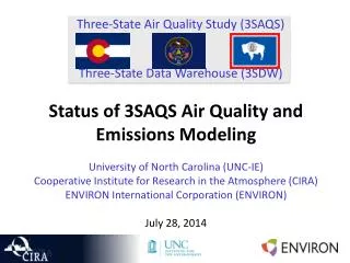 Three-State Air Quality Study (3SAQS) Three-State Data Warehouse (3SDW)