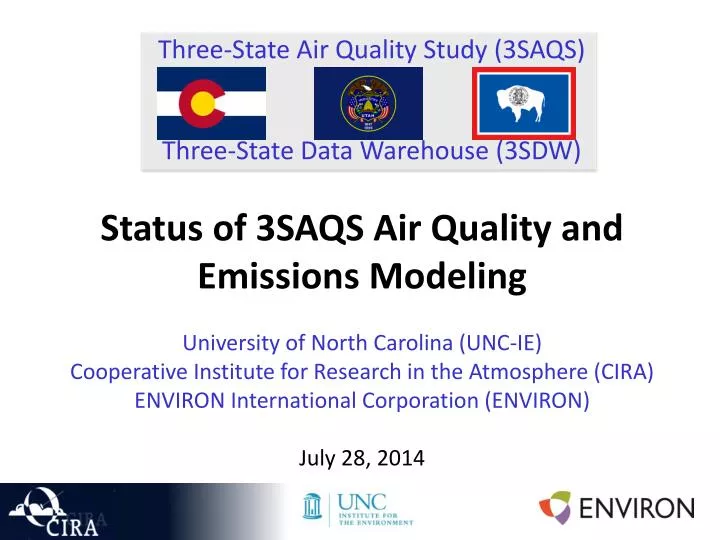 three state air quality study 3saqs three state data warehouse 3sdw