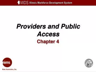 Providers and Public Access