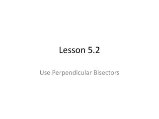 Lesson 5.2