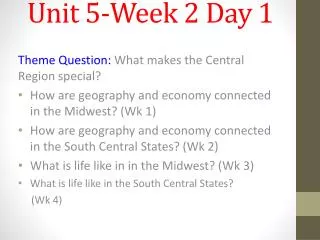 Unit 5-Week 2 Day 1