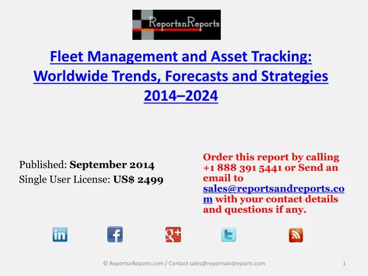 fleet management and asset tracking worldwide trends forecasts and strategies 2014 2024