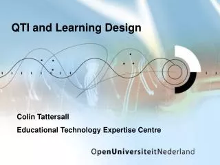 QTI and Learning Design