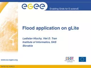 Flood application on gLite