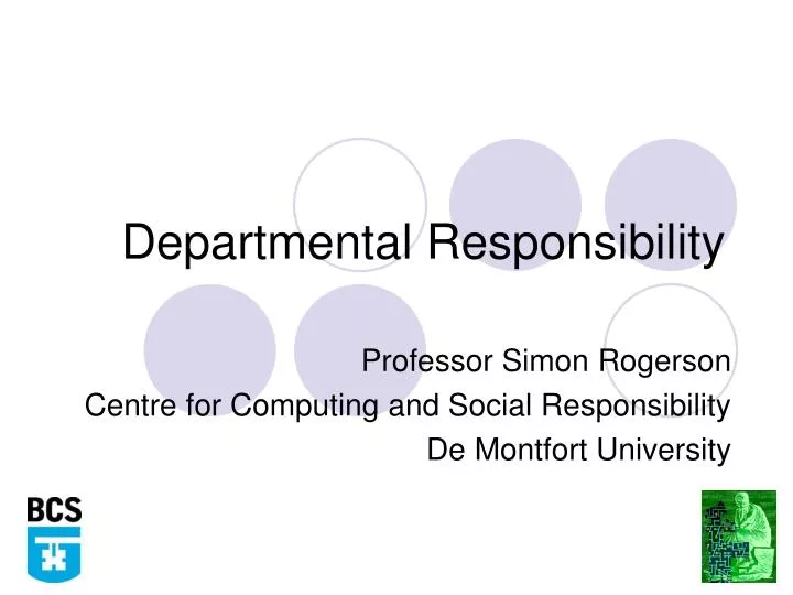 departmental responsibility