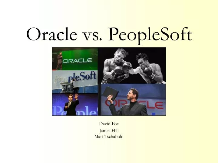 oracle vs peoplesoft