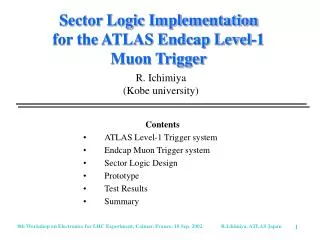 Sector Logic Implementation for the ATLAS Endcap Level-1 Muon Trigger