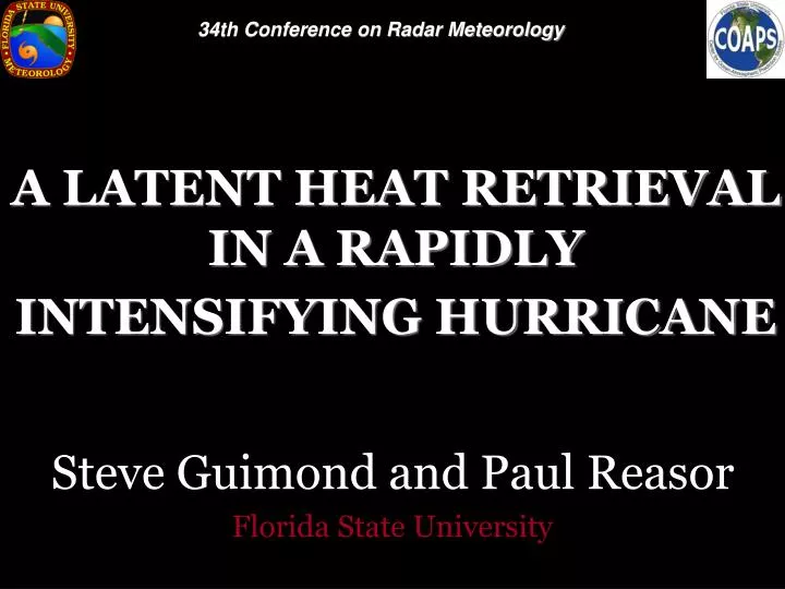 a latent heat retrieval in a rapidly intensifying hurricane