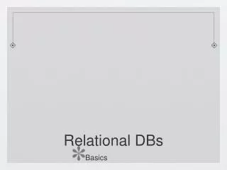 Relational DBs