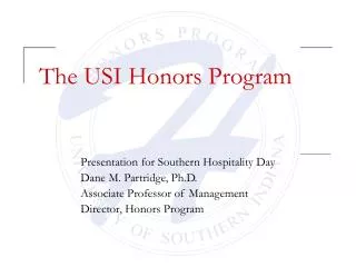 The USI Honors Program