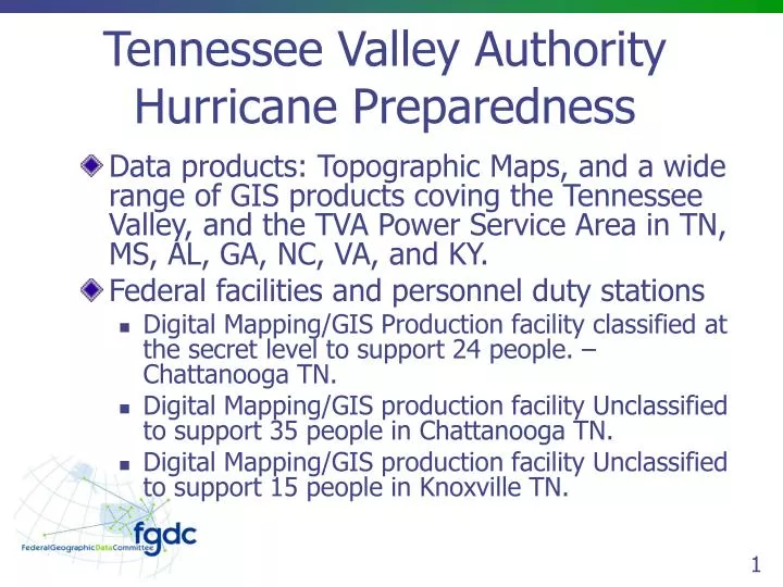 tennessee valley authority hurricane preparedness